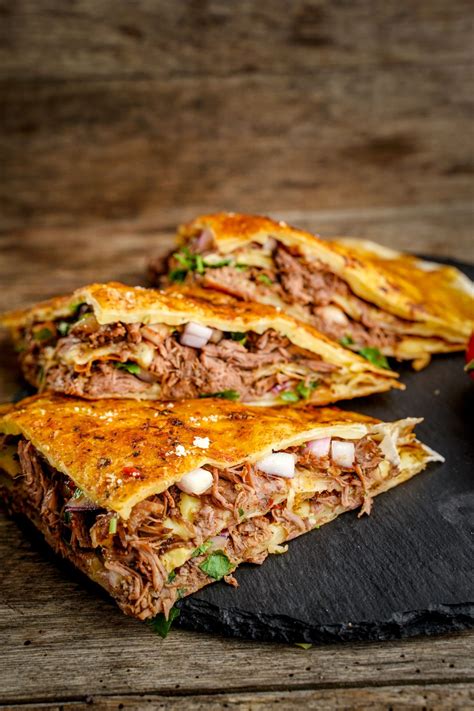 Birria quesadillas near me - Keep all the chiles in Instant Pot. Blend the birria sauce with an immersion hand blender. With two forks, shred the beef, then transfer the shredded beef back to the Instant Pot. Season Birria: Taste and adjust the seasoning by adding more salt (for reference: we added roughly 4 - 6 large pinches of salt).